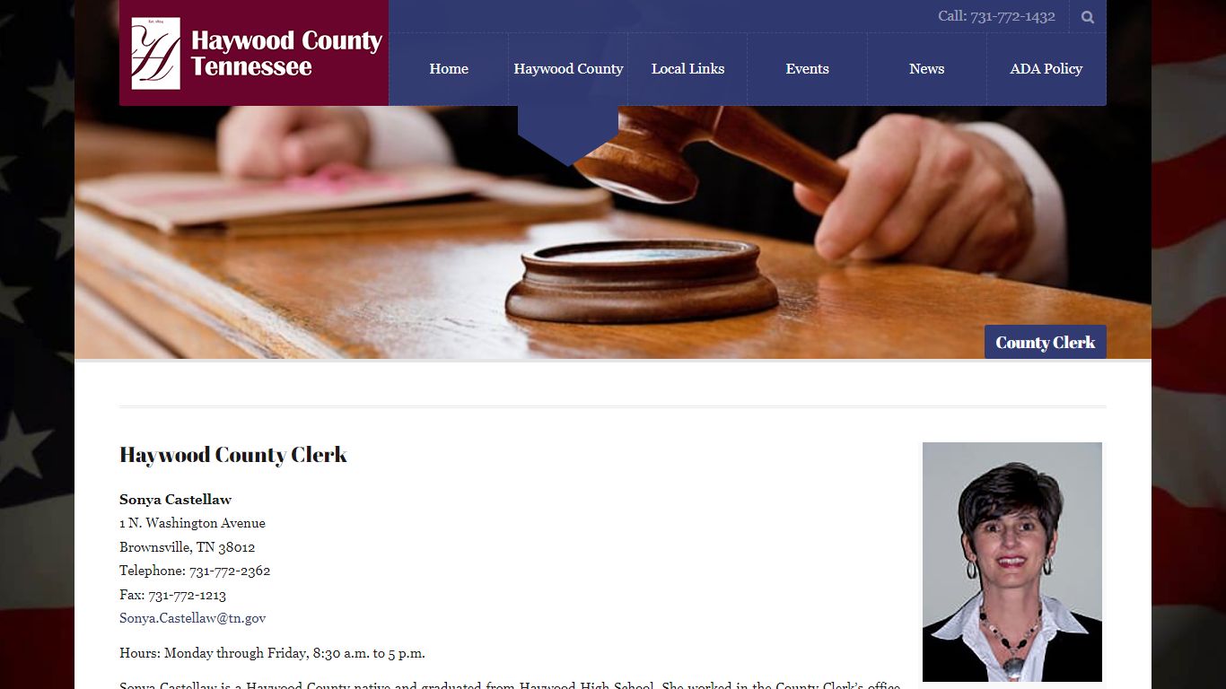 County Clerk – Haywood County Brownsville